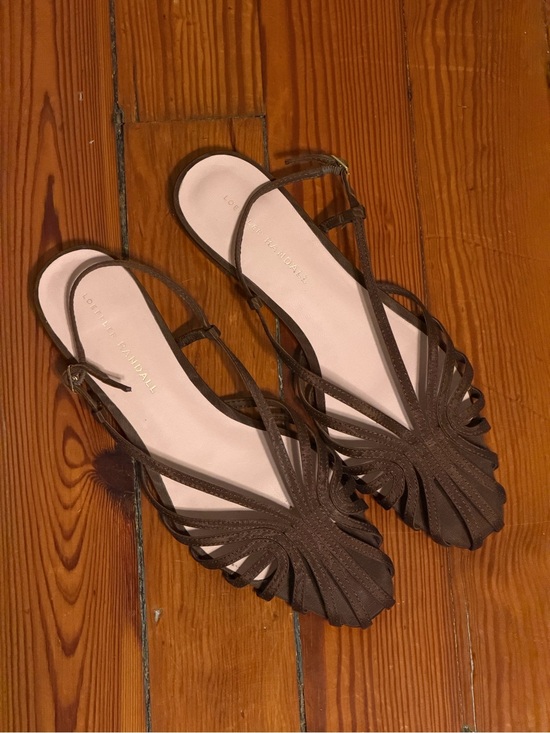 Loeffler Randall Shoes - Loeffler Randall Brown Strappy Cutout Slingback Sandals